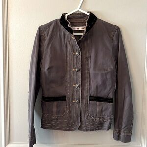 Johnny Was brown cotton twill jacket size small